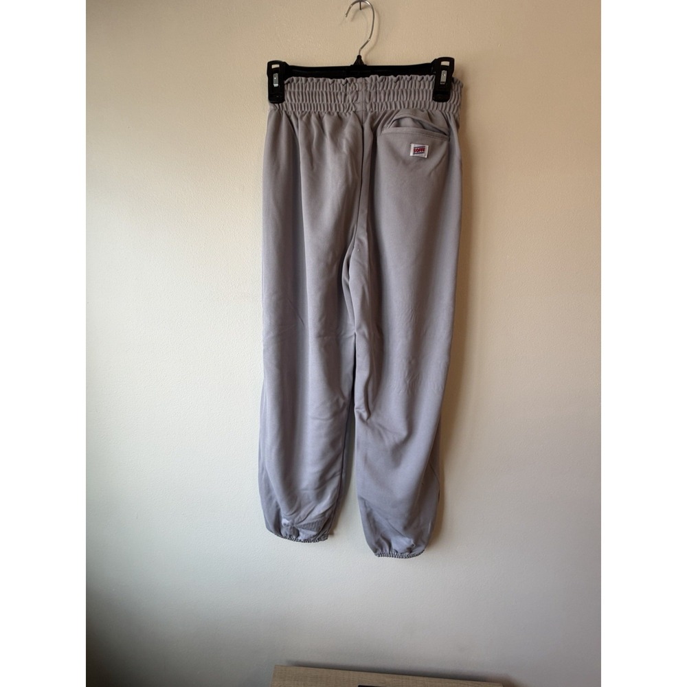 SOFFE Baseball Knicker Style Pants Small GRAY ELASTIC WAIST & CUFFS DRAWSTRING‎